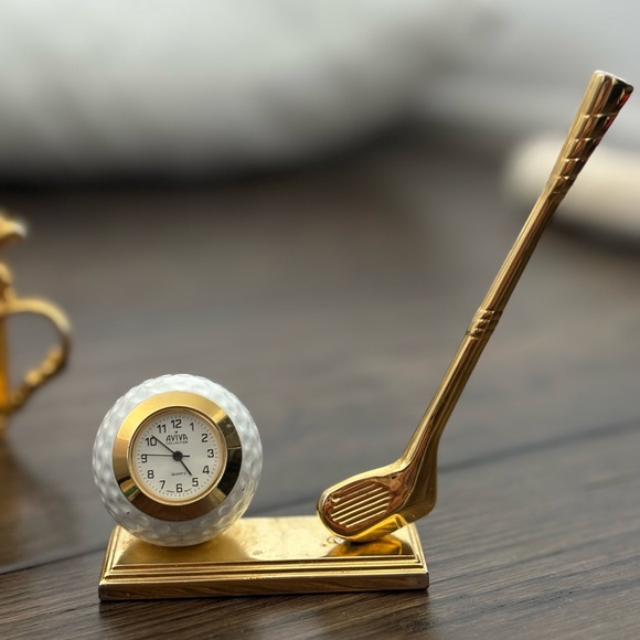 AVIVA Collection golf desk clock - Picture 1 of 1
